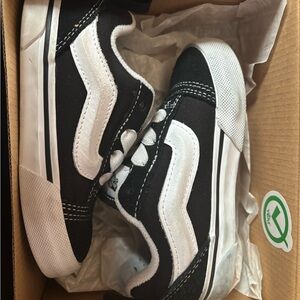 Vans Kids Black and White Sneakers